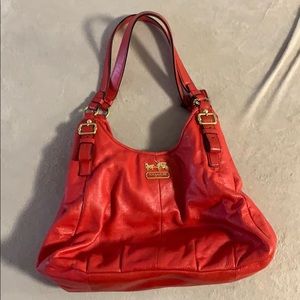 Coach Red hobo bag